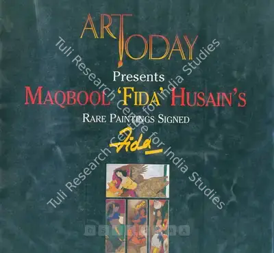 M.F. Husain (Artist), Maqbool 'Fida' Husain's, 1995, Solo Exhibition Catalogue