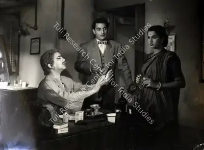 Hem Chunder (Director), Teen Bhai, 1955, Photographic Still