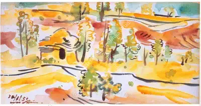 Ramkinkar Baij (Artist), Untitled, 1950, Painting