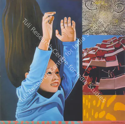 Joydip Sengupta (Artist), Blue, 2007, Painting