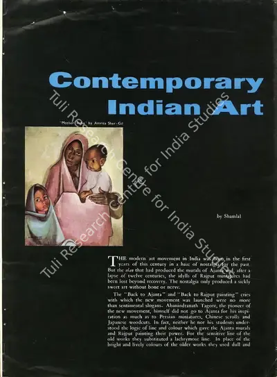 Sham Lal (Author), Contemporary Indian Art, 1961, Authored Book