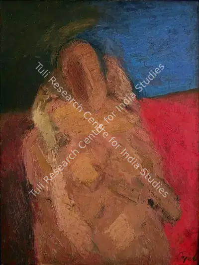 Tyeb Mehta (Artist), Figure, 1962, Painting