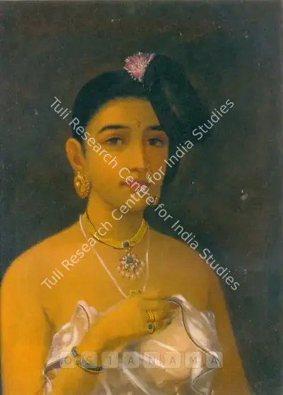Varma, Raja Ravi (Artist). Maliyali Beauty, n.d. | Painting, Ch.NeY/23.09.04