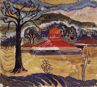 Shankar Palsikar (Artist), Vajreshwari, 1954, Painting