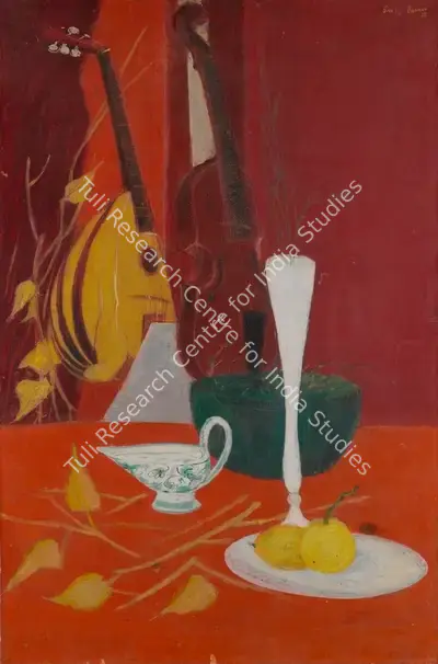 Sakti Burman (Artist), Untitled (Still-Life), 1958, Painting