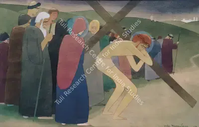 Nageshkar, Vishwanath (Artist). Way To Destiny, 1949 | Painting, Os.Mum/23.03.12, 2012 · Osian's