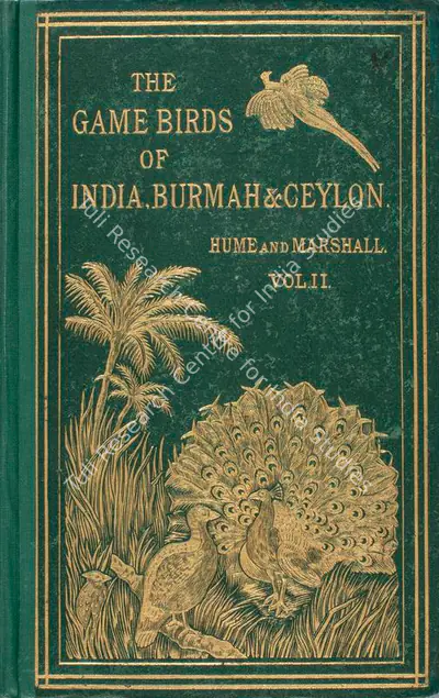 Allan Hume (Author), The Game Birds of India, Burma and Ceylon, 1879, Authored Antiquarian Book