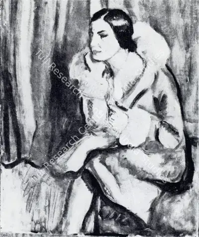 Amrita Sher-Gil (Artist), Self Portrait, 1930, Painting