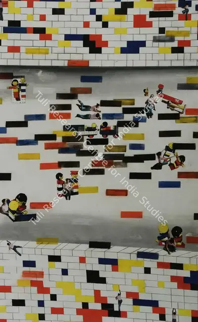 Hema Upadhyay (Artist), Seriously Playful, 2004, Painting