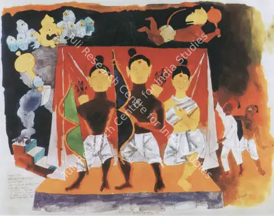 Husain, M. F. (Artist). Autobiography XXI. Watercolour on paper, n.d. | Maqbool Fida Husain, 2008 | Painting | FineArts | 00495174
