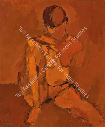 Tyeb Mehta (Artist), Figure, 1961, Painting