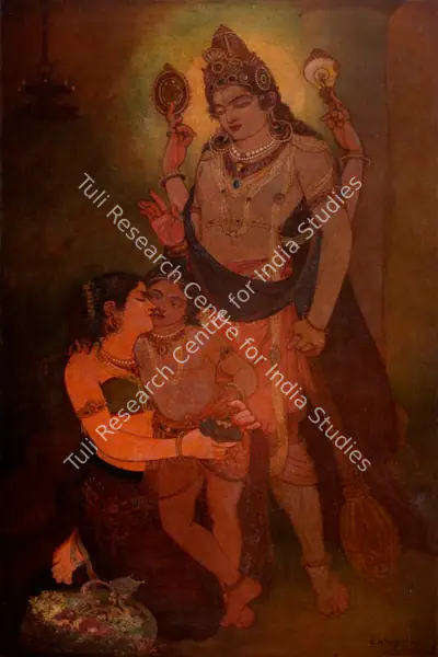 Gunwant H. Nagarkar (Artist), Radha Vilas, 1930, Painting