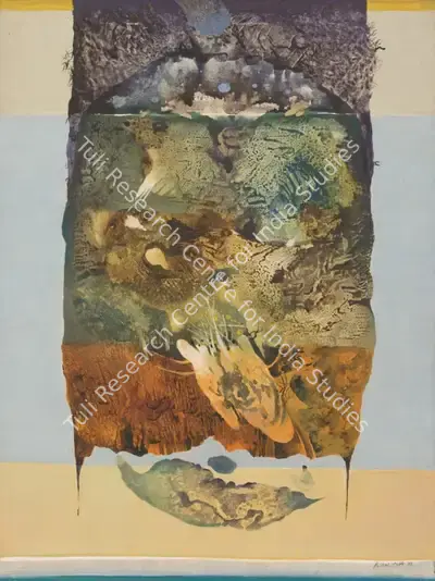 Dasgupta, Bimal (Artist). Untitled, 1990 | Painting, Sa.Onl/19.06.25, 2025 · Saffronart