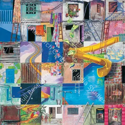 Meera Devidayal (Artist), Dream House Series, 2003, Painting