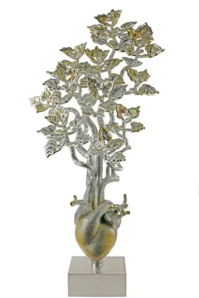 Dhananjay Singh (Artist), Heart - Tree (Variation - 3), 2022, Sculpture