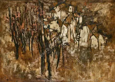 B. Prabha (Artist), Untitled, 1963, Painting