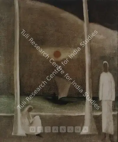 Ivan Peries (Artist), Rathu Ivai, 1961, Painting
