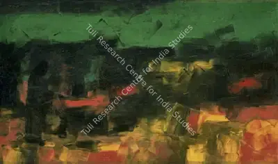 K.M. Adimoolam (Artist), Nature, 1995, Painting