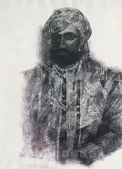 K.M. Adimoolam (Artist), Untitled, 2003, Drawing