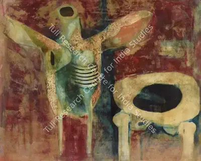Ganesh Pyne (Artist), Untitled, 1966, Painting