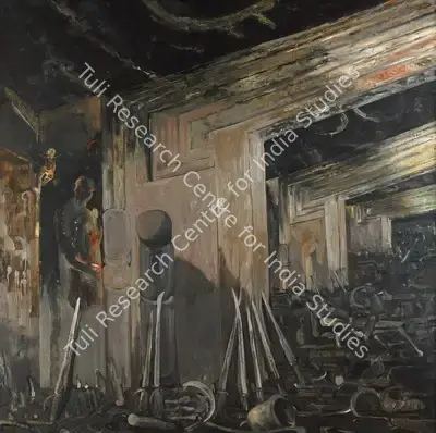 Shibu Natesan (Artist), Fultility Of Device, 1995, Painting