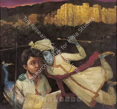 Isha Mahammad (Artist), Sonar Kella (Golden Fortress), 2003, Painting