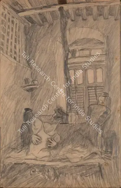 Sudhir Patwardhan (Artist), Untitled, 1975, Drawing