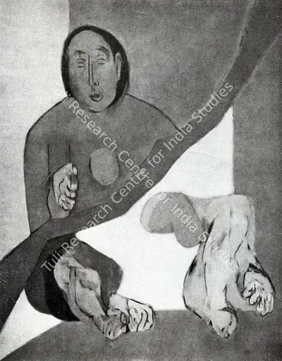 Tyeb Mehta (Artist), The Diagonal, Painting