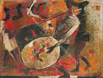 K.K. Hebbar (Artist), Untitled, 1970, Painting