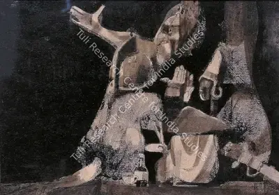 Ganesh Pyne (Artist), Untitled, 1965, Painting