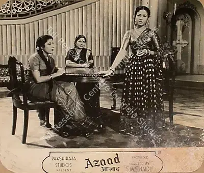 S.M. Sriramulu Naidu (Producer), Azaad, 1955, Lobby Card