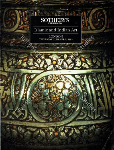 Sotheby's (Auction House), Islamic and Indian Art, 1995, Auction Catalogue