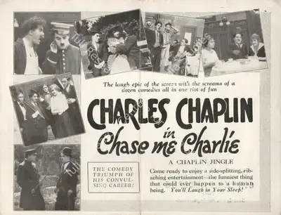 Charlie Chaplin (Director), Chase Me Charlie, 1918, Handbill
