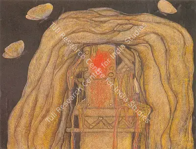 Jogen Chowdhury (Artist), Dream 32, 1971, Painting