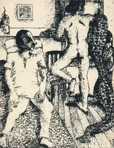 Lalitha Lajmi (Artist), An Exhibition of Etchings and Graphic Prints by Lalitha Lajmi, 1988, Solo Exhibition Invitation