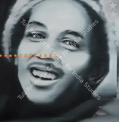 Riyas Komu (Artist), Bob Marley, 2009, Painting