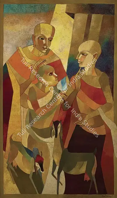 Niren Sengupta (Artist), Initiation, 2005, Painting