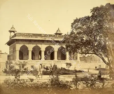 Felice Beato (Photographer), Marble Palace in the Fort of Agra, 1859, Antiquarian Photograph