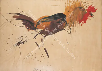 Dipankar Mondal (Artist), Rooster, 1991, Painting