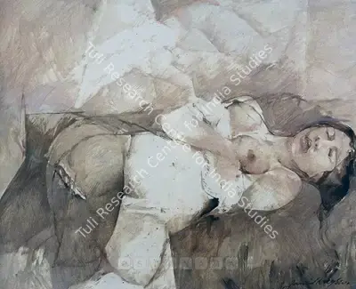 Jamil Naqsh (Artist), Nude, Painting