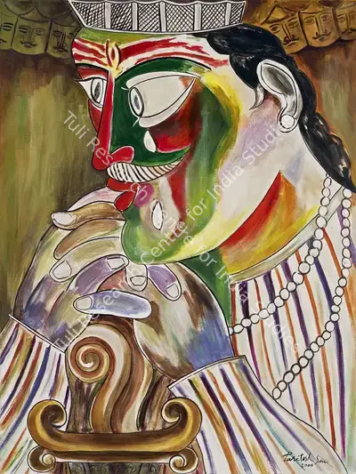 Paritosh Sen (Artist), Ravana, 2000, Painting