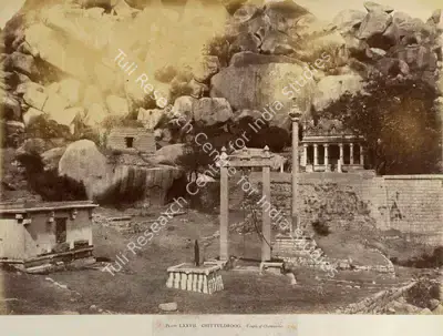 William Henry Pigou (Photographer), Chittuldroog. Temple of Chamundee, 1857, Antiquarian Photograph