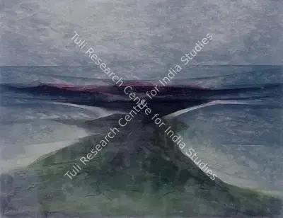 Sabavala, Jehangir (Artist). Green Isthmus. Oil on Canvas, 1967 | The Crucible of Painting | Painting | FineArts | 00182413