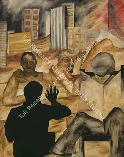 Navjot (Artist). Untitled, 1984 | Painting, AG.Onl/23.07.15, 2015 · Asta Guru