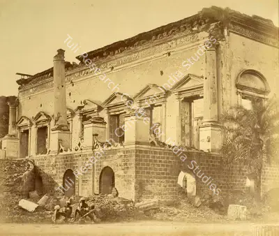Felice Beato (Photographer), The Bank, Delhi, 1858, Antiquarian Photograph