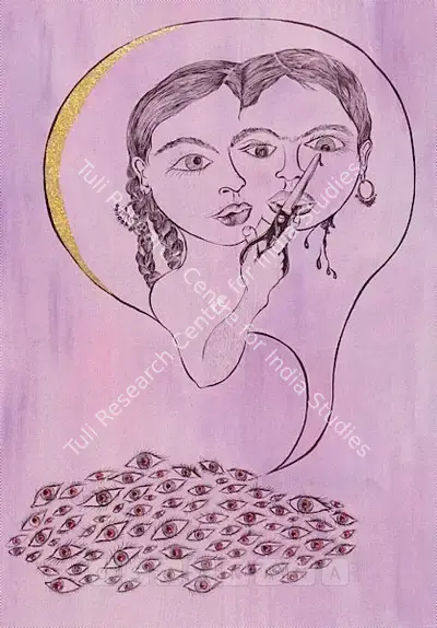 Chitra Ganesh (Artist), Scissors, 2006, Painting