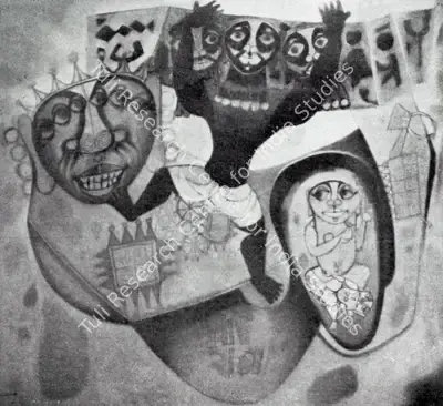 J. Sultan Ali (Artist), Bangaru - Pammu, 1973, Painting