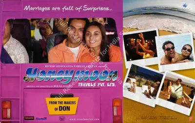 Farhan Akhtar (Producer), Honeymoon Travels Pvt Ltd, 2007, Lobby Card