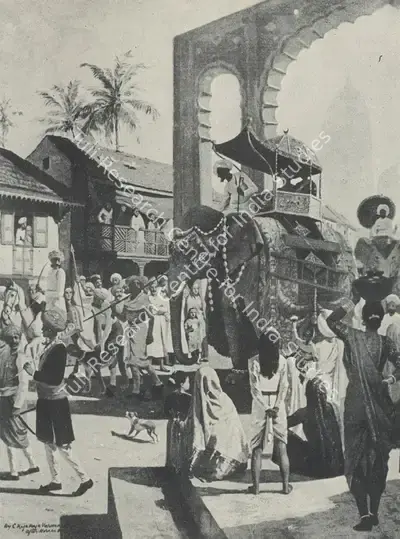 Raja Ravi Varma (Artist), Udaipur Procession, 1904, Painting