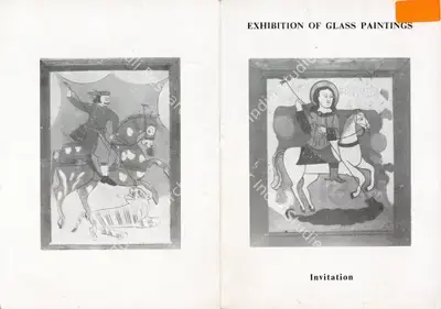 Max Mueller Bhavan (Organiser), An Exhibition of Glass Paintings from Europe and India, 1987, Group Exhibition Invitation